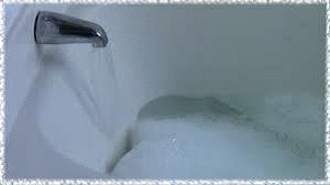 Fill tub with water